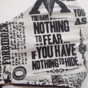 Facemask HP Newsprint "YOU Have Nothing To Fear"